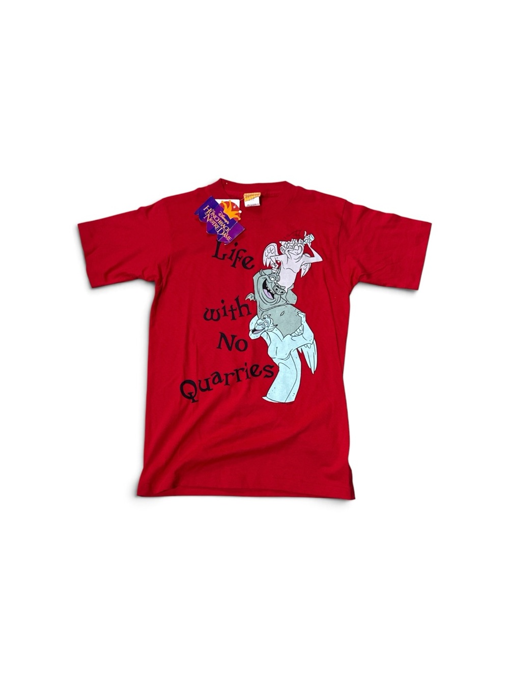 Vintage NOS 1996 Disney Hunchback Notre Dame Gargoyles NWT Youth L 14/16 T-Shirt